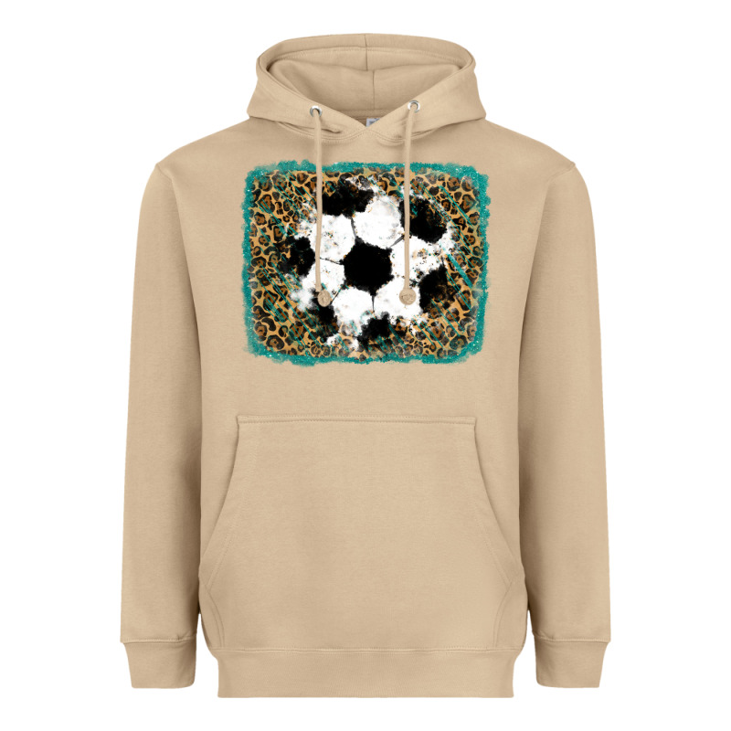 Glitter Soccer Leopard Heavyweight Hoodie by RanaPortraitStore | Teevron