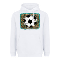 White glitter soccer leopard Heavyweight Hoodie - RanaPortraitStore