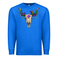 True Royal mardi gras bullskull Premium Sweatshirt - RanaPortraitStore