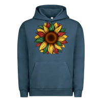 Pigment Midnight Navy juneteenth sunflower Urban Hoodie - Artiststas