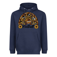 Navy football rainbow Heavyweight Hoodie - RanaPortraitStore