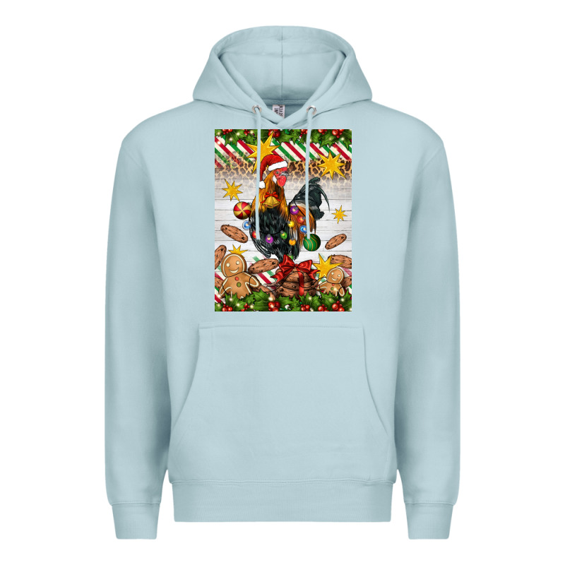 Christmas Rooster Premium Hoodie by Artiststas | Teevron