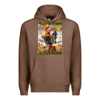 Chestnut Christmas rooster Premium Hoodie - Artiststas