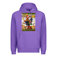 Purple Christmas rooster Premium Hoodie - Artiststas