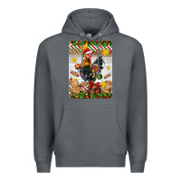 Rock Christmas rooster Premium Hoodie - Artiststas