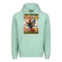 Seafoam Christmas rooster Premium Hoodie - Artiststas