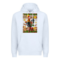 White Christmas rooster Premium Hoodie - Artiststas