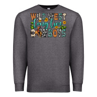 Charcoal Heather wild west long live cowboys Premium Sweatshirt - Zillion Design Studio