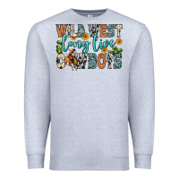 Heather Grey wild west long live cowboys Premium Sweatshirt - Zillion Design Studio