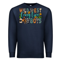 Navy wild west long live cowboys Premium Sweatshirt - Zillion Design Studio