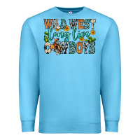 Ocean Blue wild west long live cowboys Premium Sweatshirt - Zillion Design Studio