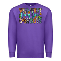 Purple wild west long live cowboys Premium Sweatshirt - Zillion Design Studio