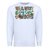 White wild west long live cowboys Premium Sweatshirt - Zillion Design Studio