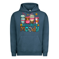 Pigment Midnight Navy just a little moody coffee cups Urban Hoodie - Jasminsmagicworld