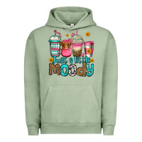 Pigment Oil Green just a little moody coffee cups Urban Hoodie - Jasminsmagicworld