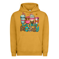 Pigment Peanut Butter just a little moody coffee cups Urban Hoodie - Jasminsmagicworld