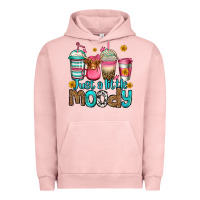 Pigment Salmon just a little moody coffee cups Urban Hoodie - Jasminsmagicworld