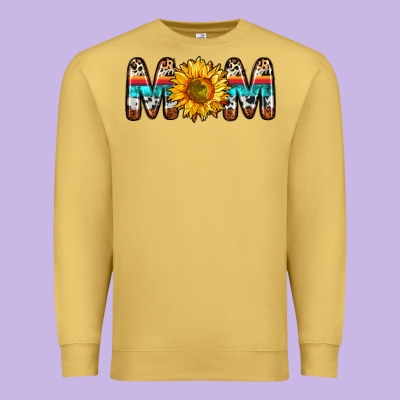 Mom Sunflower Premium Sweatshirt Designed By Zillion Design Studio