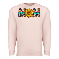 Pale Pink mom sunflower Premium Sweatshirt - Zillion Design Studio