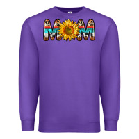 Purple mom sunflower Premium Sweatshirt - Zillion Design Studio