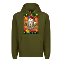Army Green Christmas sheep air freshener Premium Hoodie - Artiststas