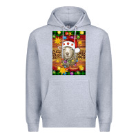 Heather Grey Christmas sheep air freshener Premium Hoodie - Artiststas