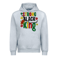 Heather Grey strong black king Urban Hoodie - Artiststas