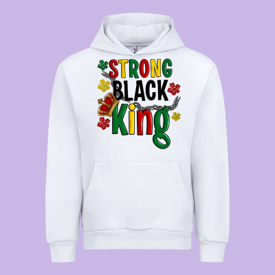 Strong Black King Urban Hoodie Designed By Artiststas