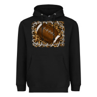 Black leopard american football backround Heavyweight Hoodie - RanaPortraitStore