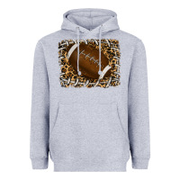 Heather Grey leopard american football backround Heavyweight Hoodie - RanaPortraitStore