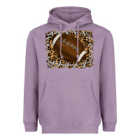 Lavender leopard american football backround Heavyweight Hoodie - RanaPortraitStore