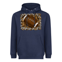 Navy leopard american football backround Heavyweight Hoodie - RanaPortraitStore
