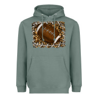 Sage leopard american football backround Heavyweight Hoodie - RanaPortraitStore