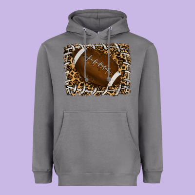 Heavyweight Hoodie leopard american football backround