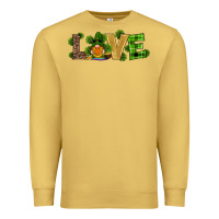 Antique Gold st patricks day gnomes shamrock horseshoes love Premium Sweatshirt - RanaPortraitStore
