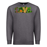 Charcoal Heather st patricks day gnomes shamrock horseshoes love Premium Sweatshirt - RanaPortraitStore