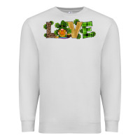 Dove Grey st patricks day gnomes shamrock horseshoes love Premium Sweatshirt - RanaPortraitStore