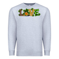 Heather Grey st patricks day gnomes shamrock horseshoes love Premium Sweatshirt - RanaPortraitStore