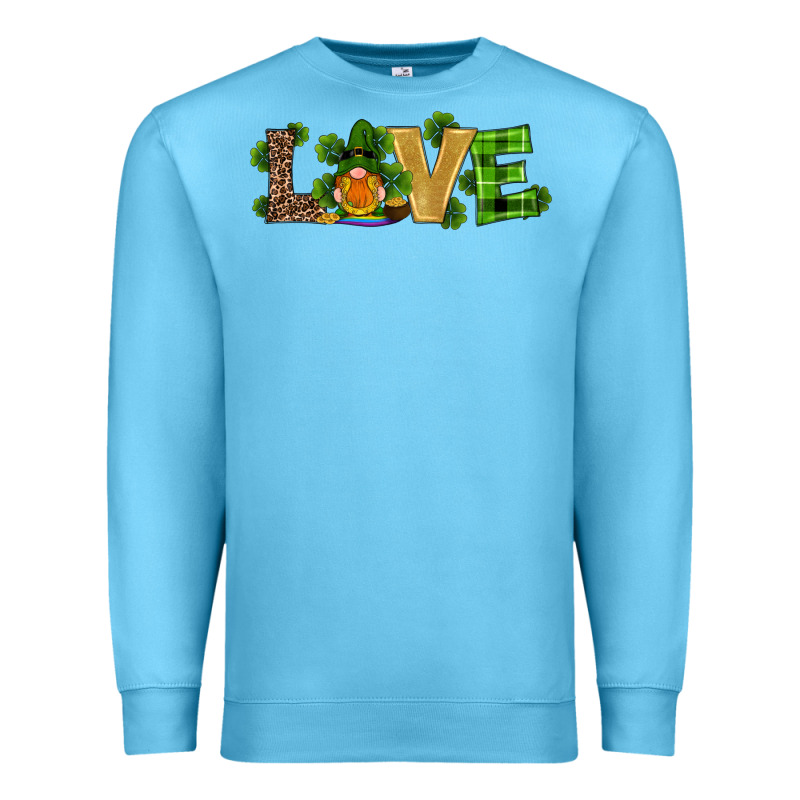 St Patricks Day Gnomes Shamrock Horseshoes Love Premium Sweatshirt by RanaPortraitStore | Teevron