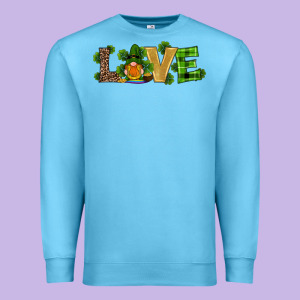 St Patricks Day Gnomes Shamrock Horseshoes Love Premium Sweatshirt Designed By Ranaportraitstore