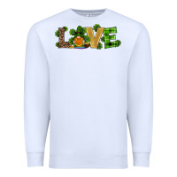 White st patricks day gnomes shamrock horseshoes love Premium Sweatshirt - RanaPortraitStore