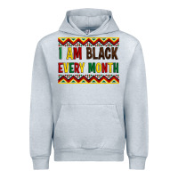 Heather Grey i am black every month Urban Hoodie - Artiststas