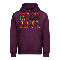 Mauve Wine i am black every month Urban Hoodie - Artiststas