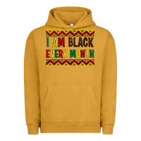Pigment Peanut Butter i am black every month Urban Hoodie - Artiststas