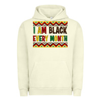 Pigment Pistachio i am black every month Urban Hoodie - Artiststas