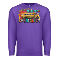 Purple student delivery specialist Premium Sweatshirt - texasbilliewilder