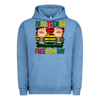 Pigment Pebble Blue juneteenth freedom day Urban Hoodie - Artiststas