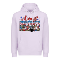 Lilac always remember heroes Premium Hoodie - JahusDesignShop