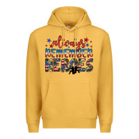 Mustard always remember heroes Premium Hoodie - JahusDesignShop