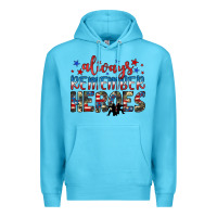 Ocean Blue always remember heroes Premium Hoodie - JahusDesignShop